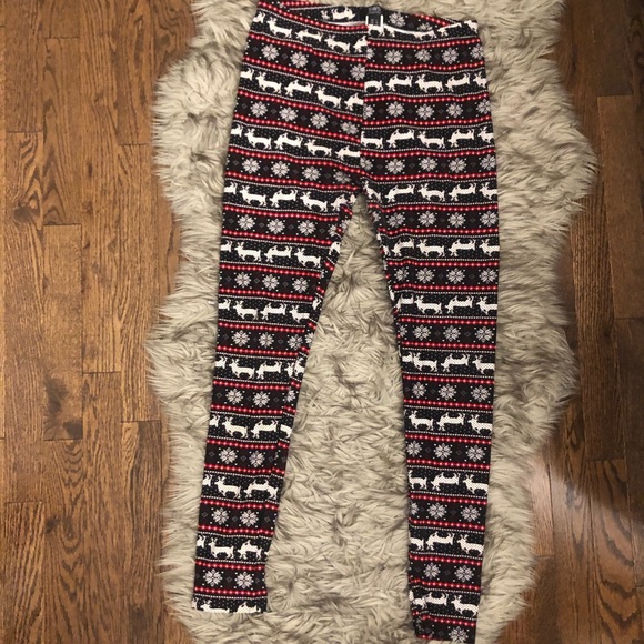 ⭐️Buy 1 get 1 FREE⭐️ NWOT Reindeer Holiday Pants - Picture 1 of 2